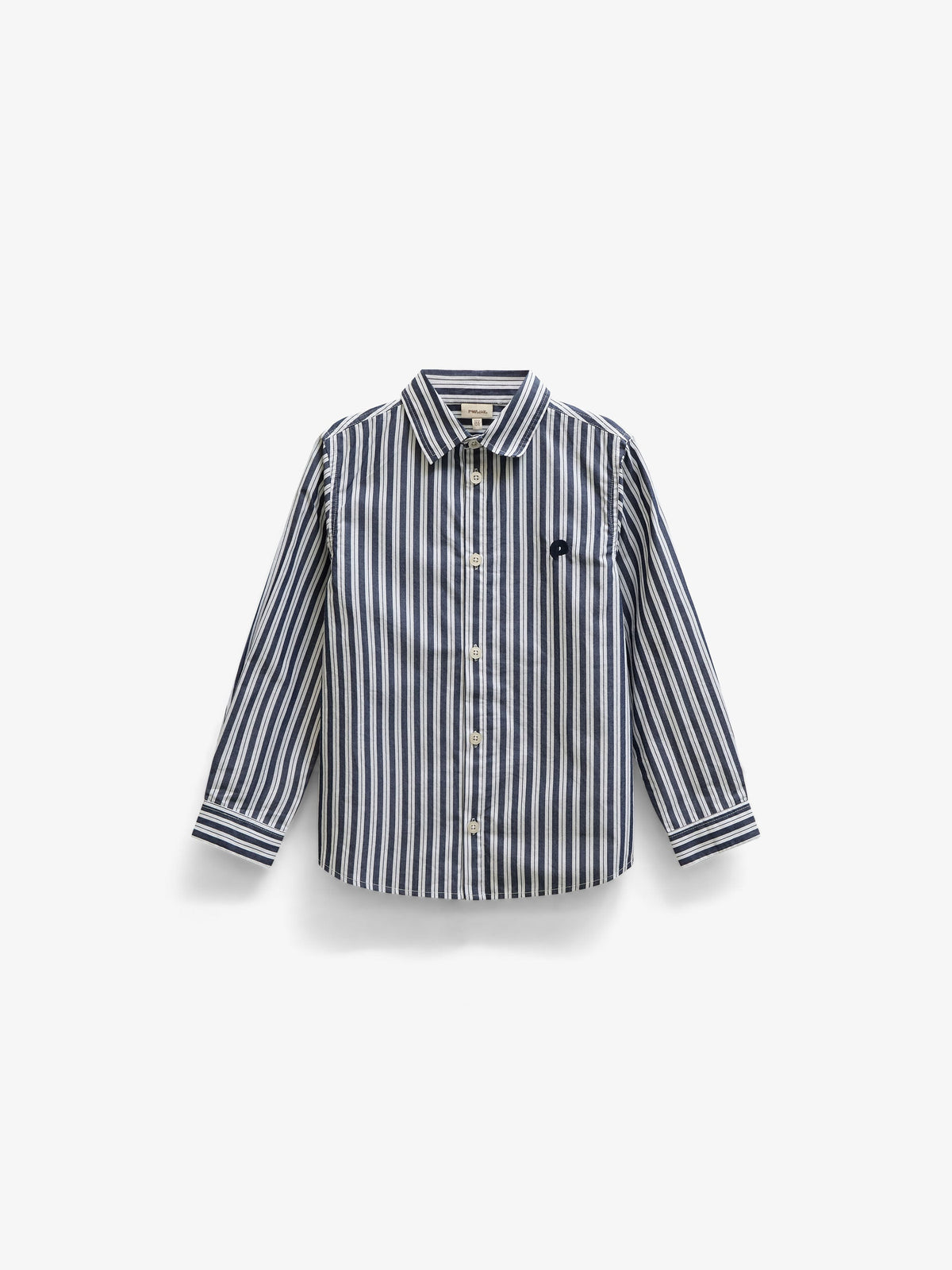 Stribet bomuldsskjorte Kids - Navy Stripe | 101653 Milo