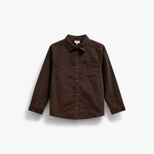 Fløjlsskjorte Kids - Dark Brown | 101655 Jonny