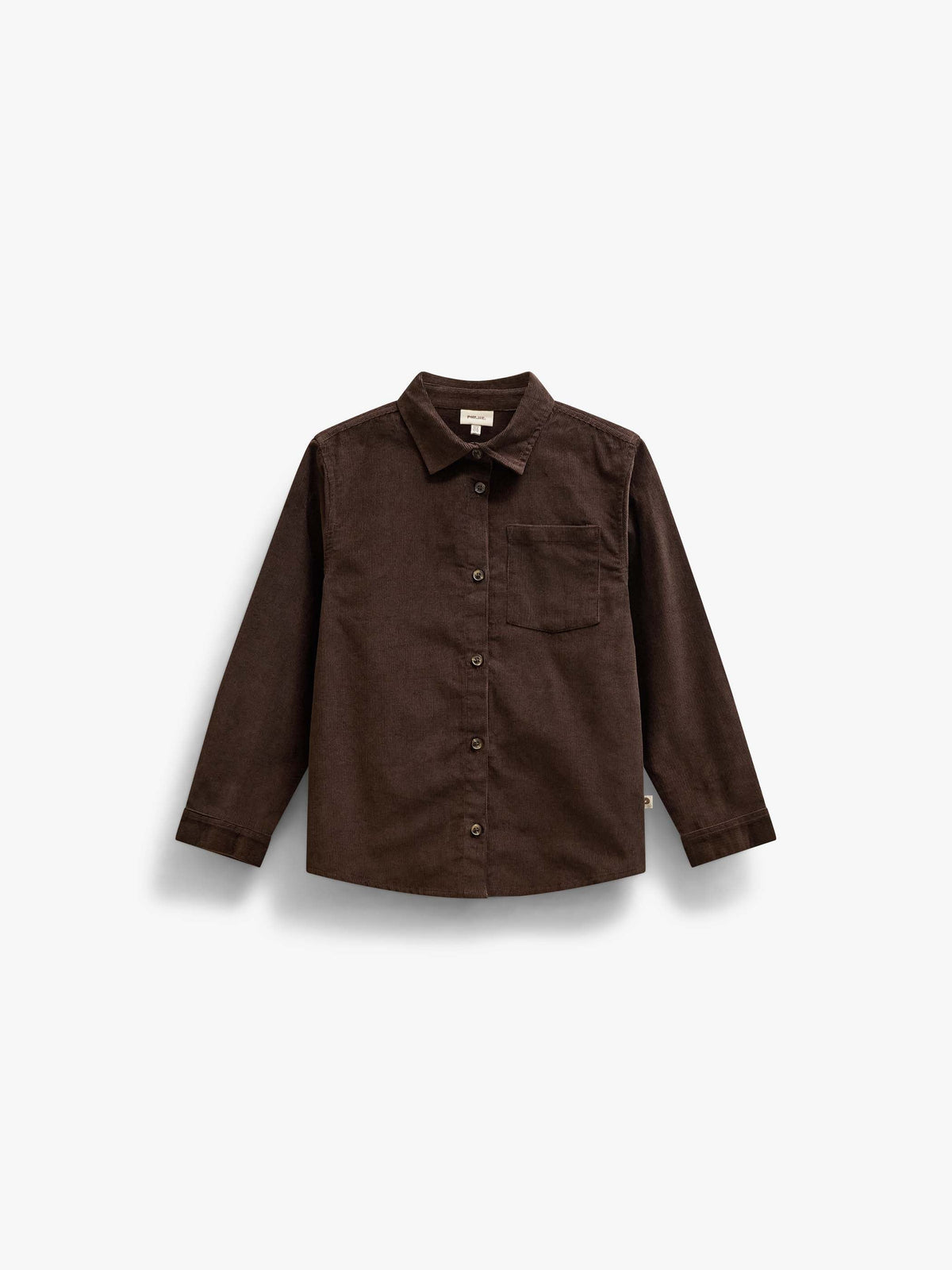Fløjlsskjorte Kids - Dark Brown | 101655 Jonny