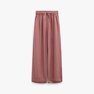 Prikkede bukser i viskose Tween - Dusty Rose/Bordeaux | 101659 Feline