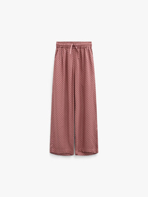 Prikkede bukser i viskose Tween - Dusty Rose/Bordeaux | 101659 Feline