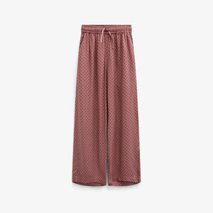 Prikkede bukser i viskose Tween - Dusty Rose/Bordeaux | 101659 Feline