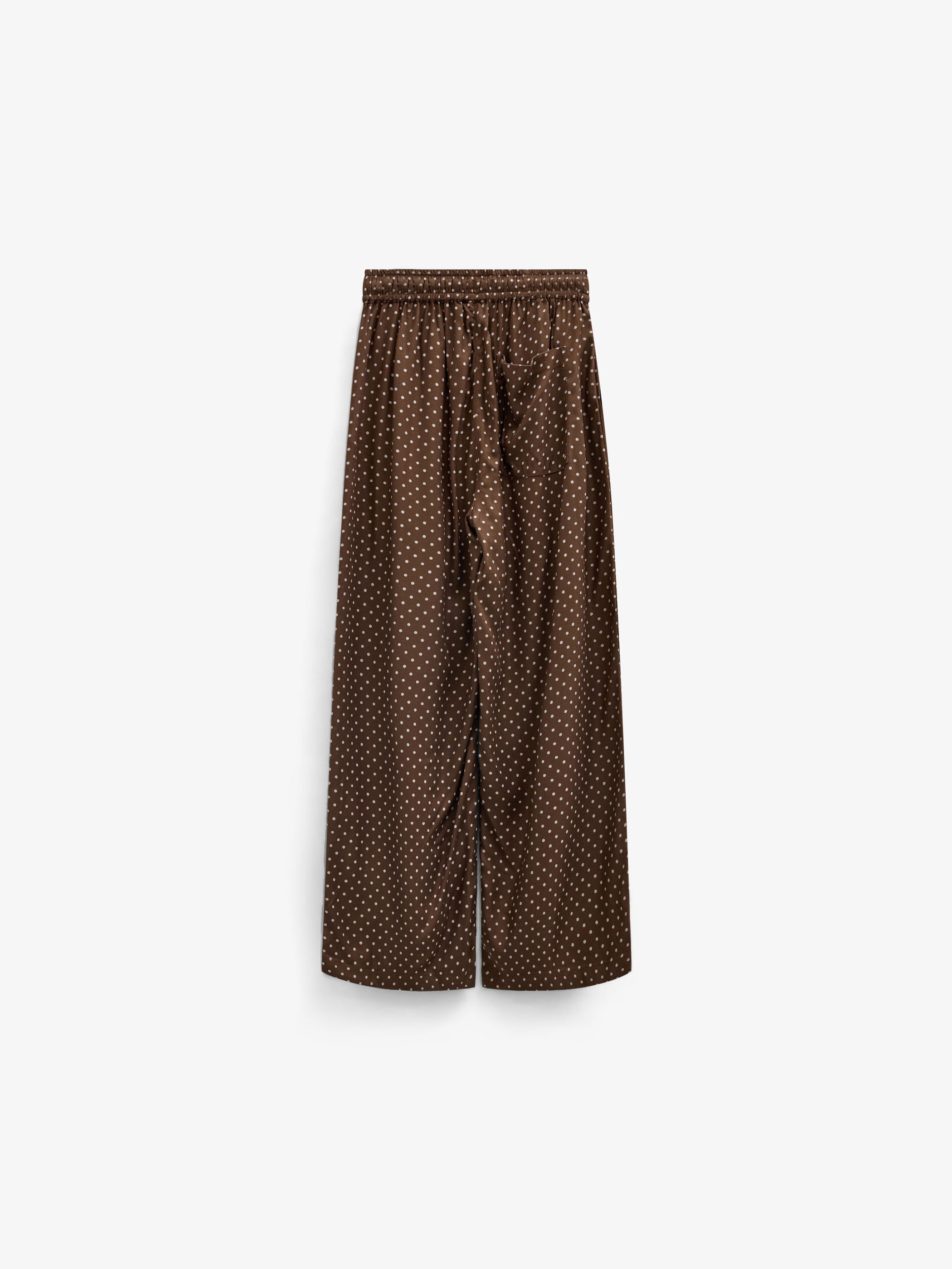 Prikkede bukser i viskose Tween - Brown/Offwhite | 101660 Feline
