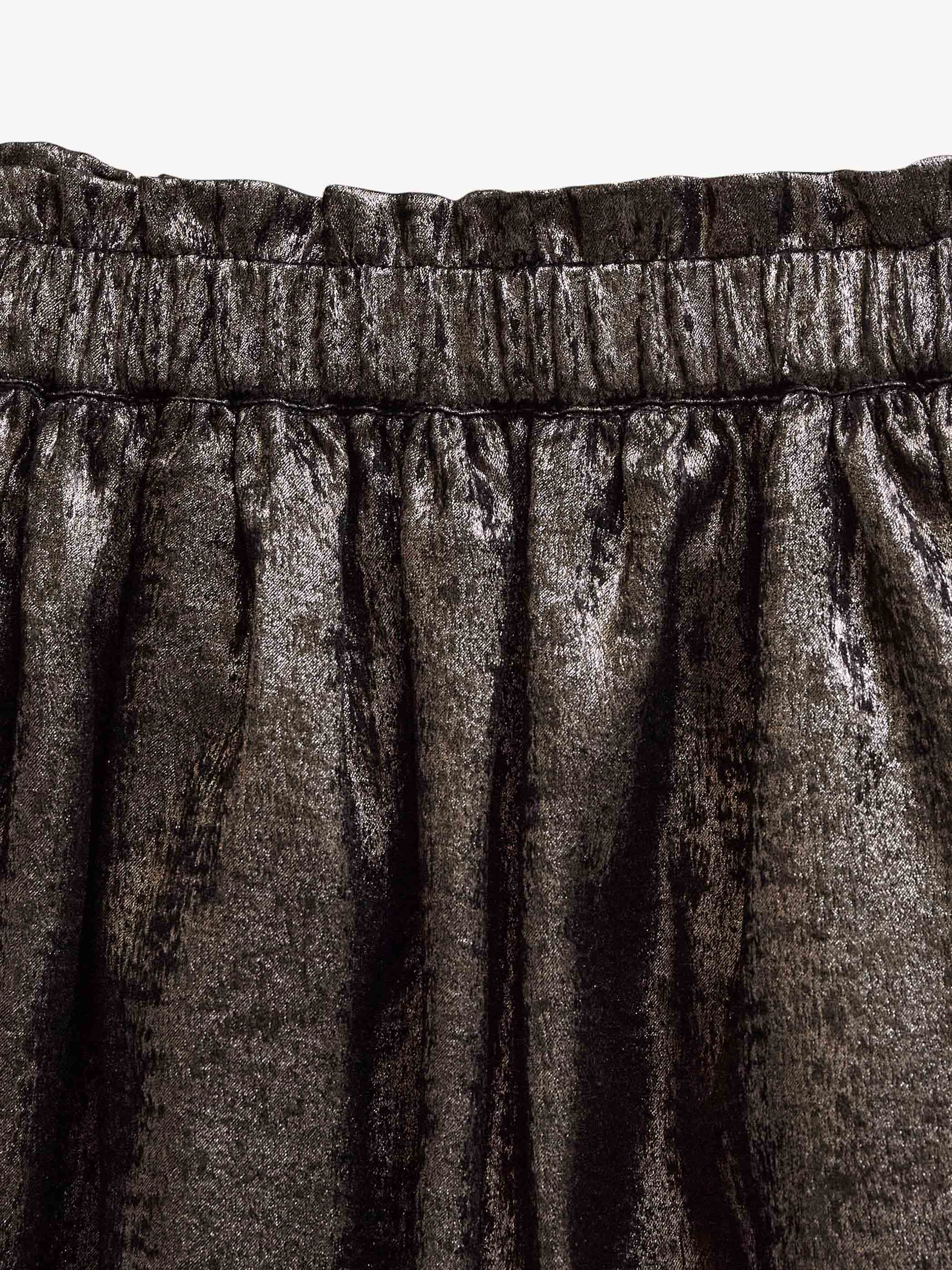 Nederdel med guld-finish Tween - Dark Brown | 101672 Sylvia