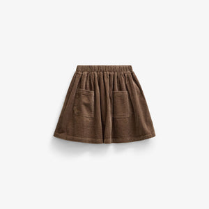 Fløjlsnederdel med påsatte lommer Kids - Brown | 101679 Greta