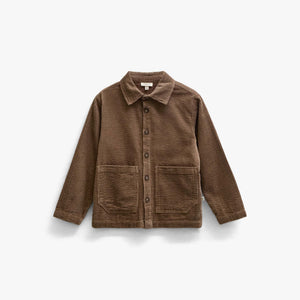 Fløjls-overshirt med store lommer Kids - Brown | 101681 Greta