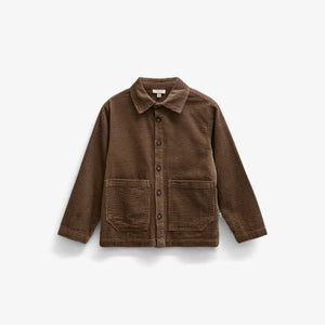 Fløjls-overshirt med store lommer Tween - Brown | 101682 Greta