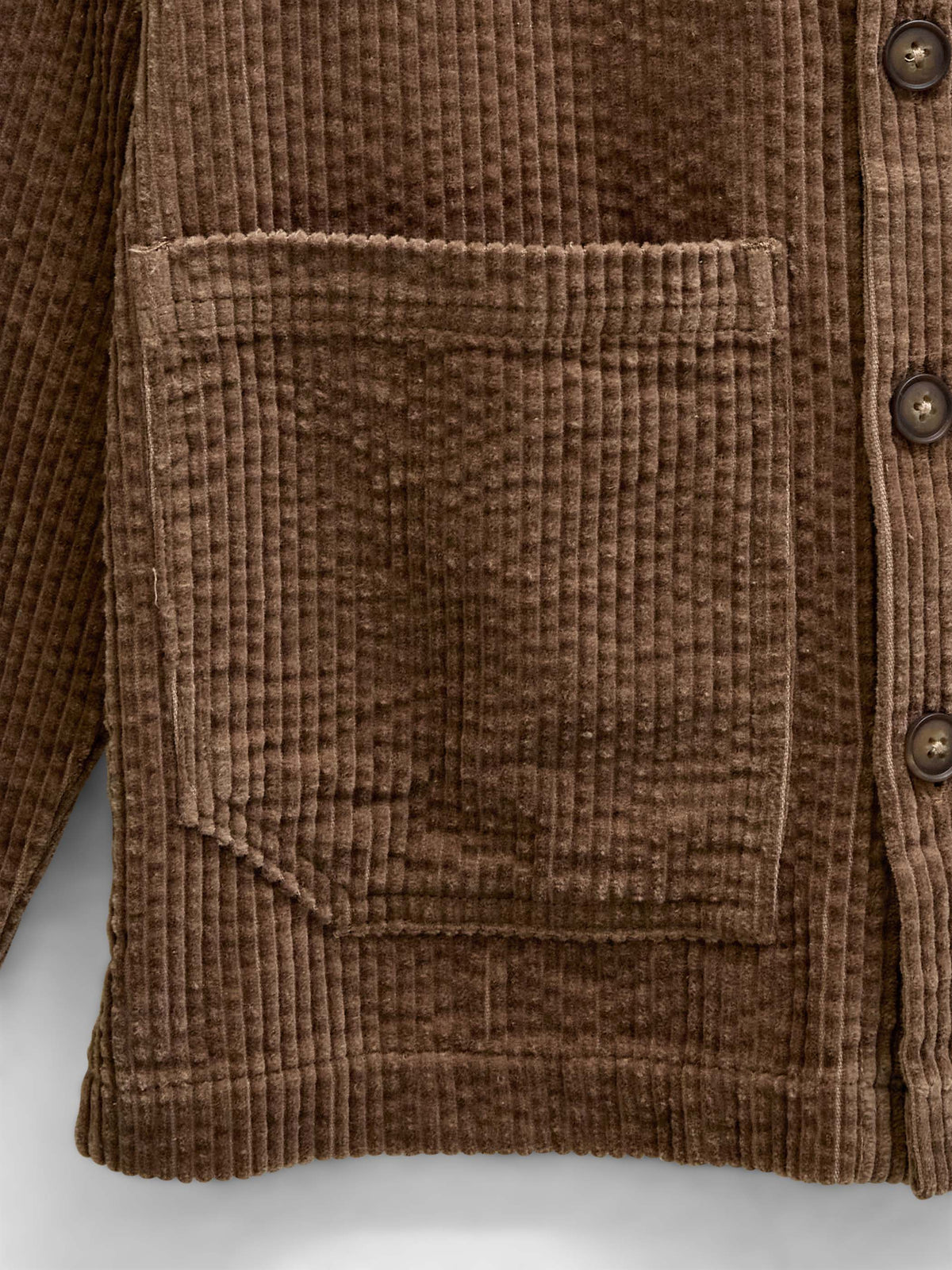 Fløjls-overshirt med store lommer Kids - Brown | 101681 Greta