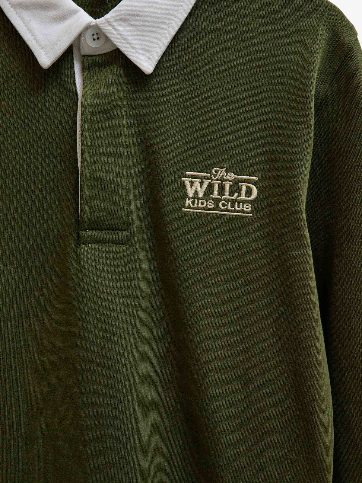 Langærmet jerseypolo Kids - Moss Green | 101691 Ruben