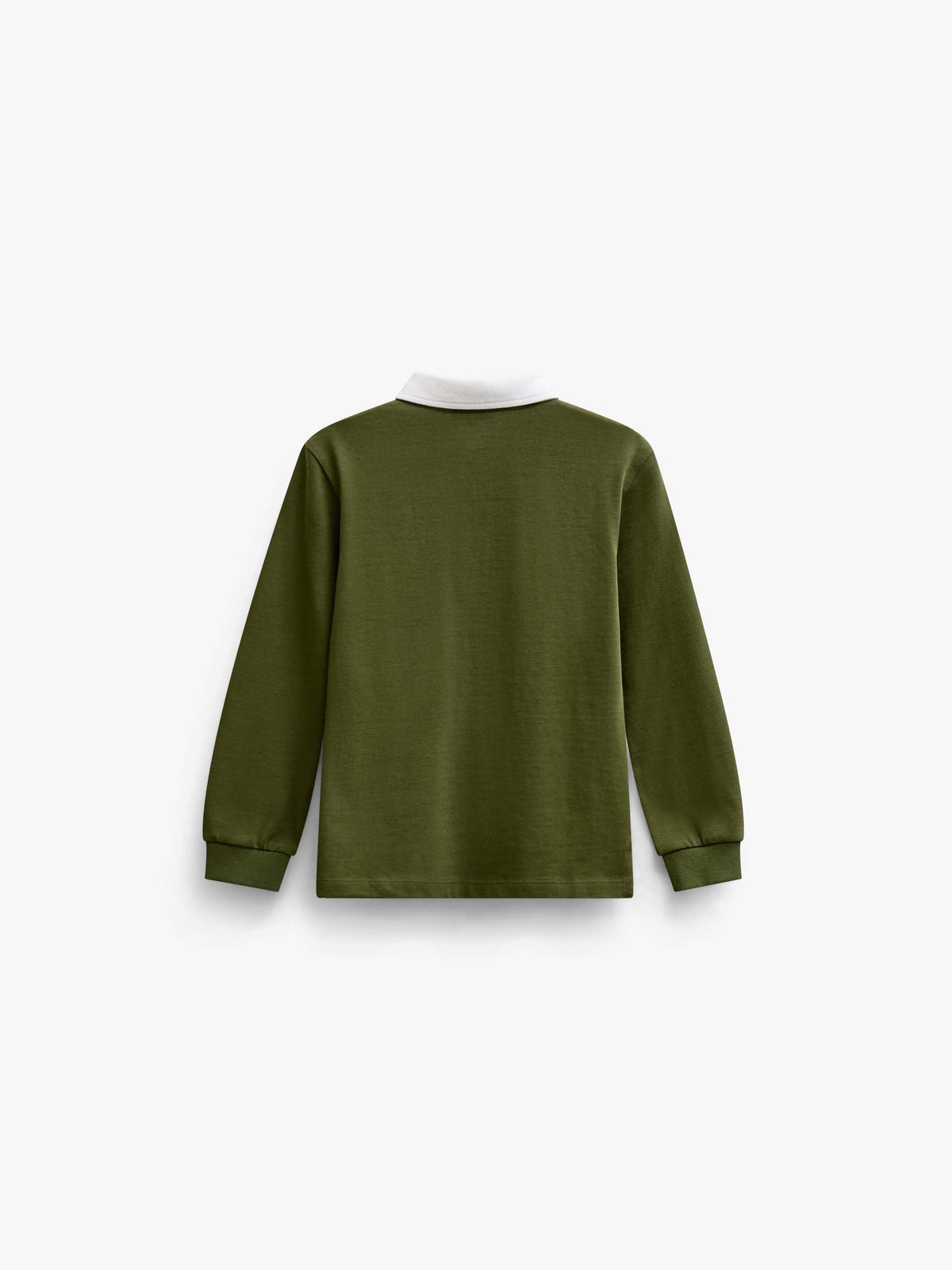 Langærmet jerseypolo Kids - Moss Green | 101691 Ruben