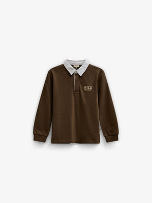 Langærmet jerseypolo Tween - Dark Brown | 101694 Ruben