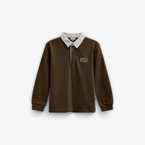 Langærmet jerseypolo Tween - Dark Brown | 101694 Ruben