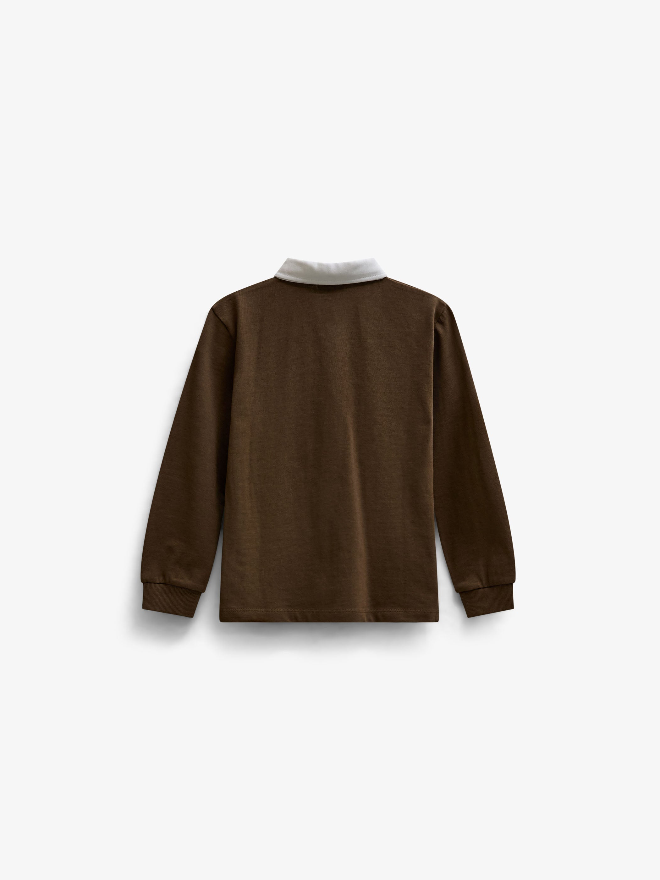 Langærmet jerseypolo Kids - Dark Brown | 101693 Ruben