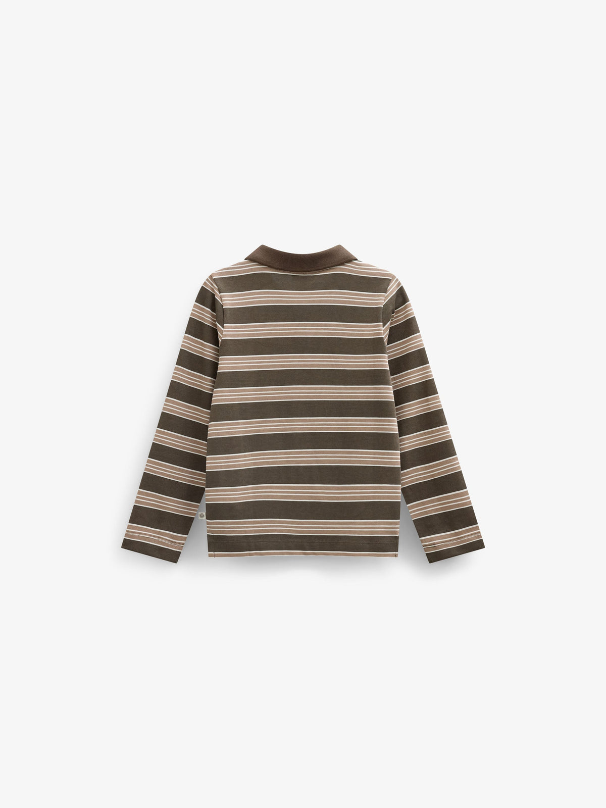 Stribet langærmet jerseypolo Tween - Brown | 101696 Hope