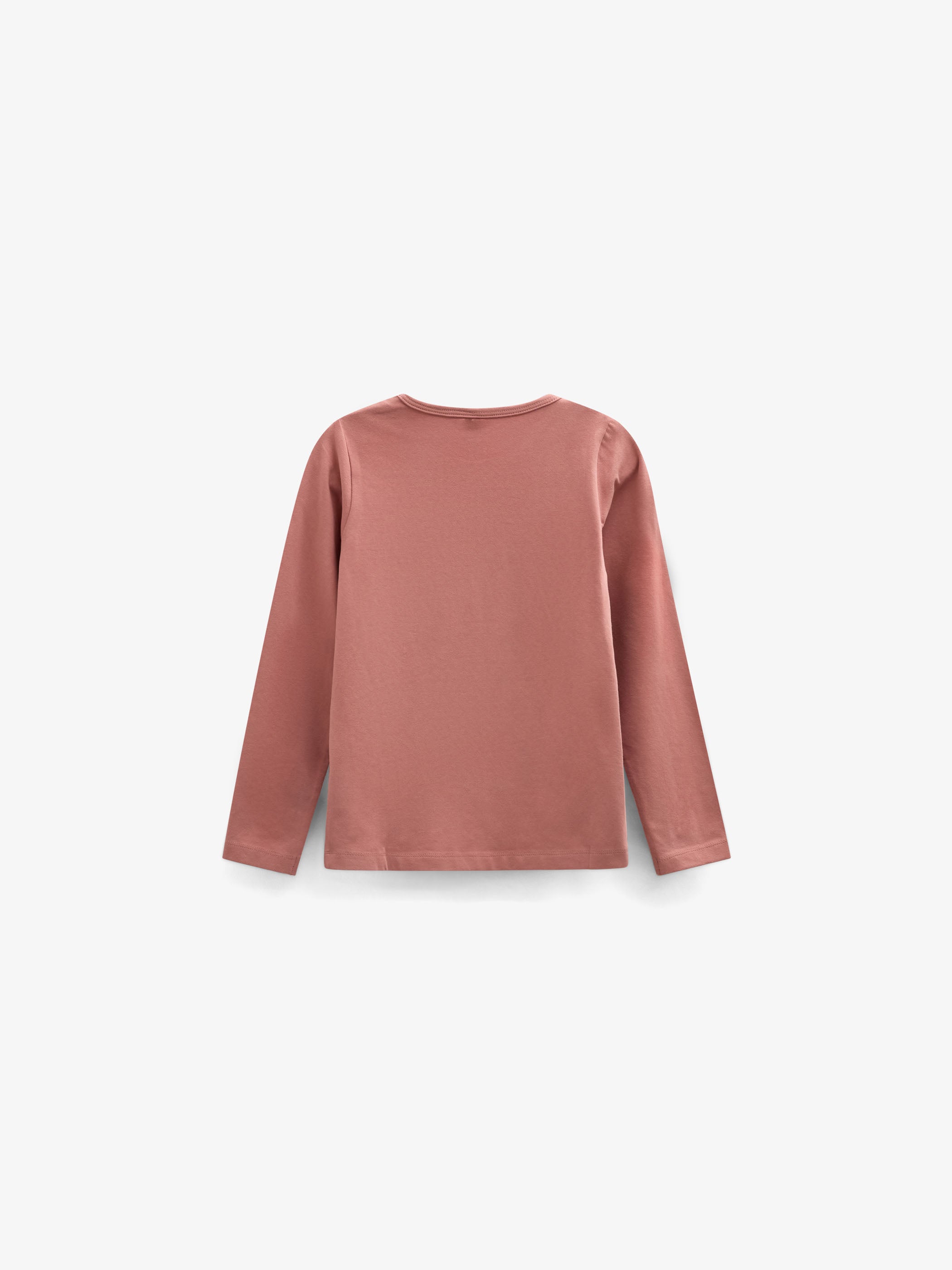 Langærmet T-shirt med glitter print Kids - Dusty Rose | 101713 Piper