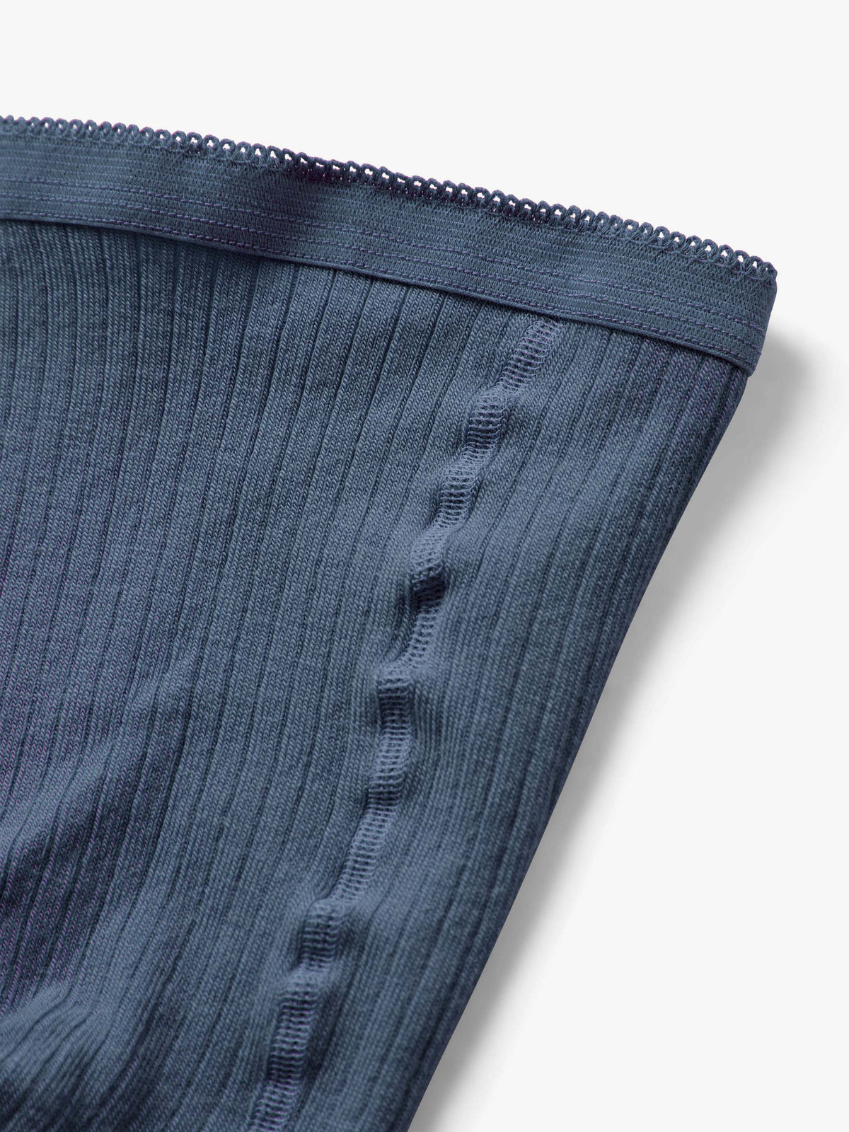 MP Ribstrikkede strømpebukser i uld - All - Blue Melange | 101715 MP 128