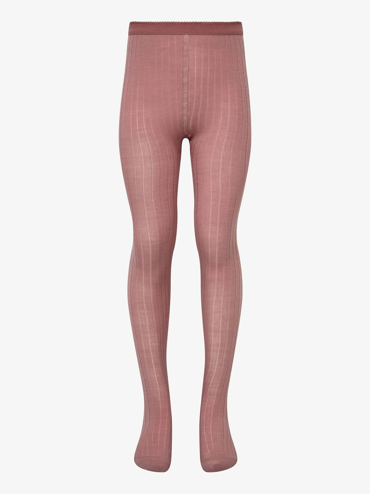 MP Ribstrikkede strømpebukser i uld - All - Dusty Rose | 101717 MP 128