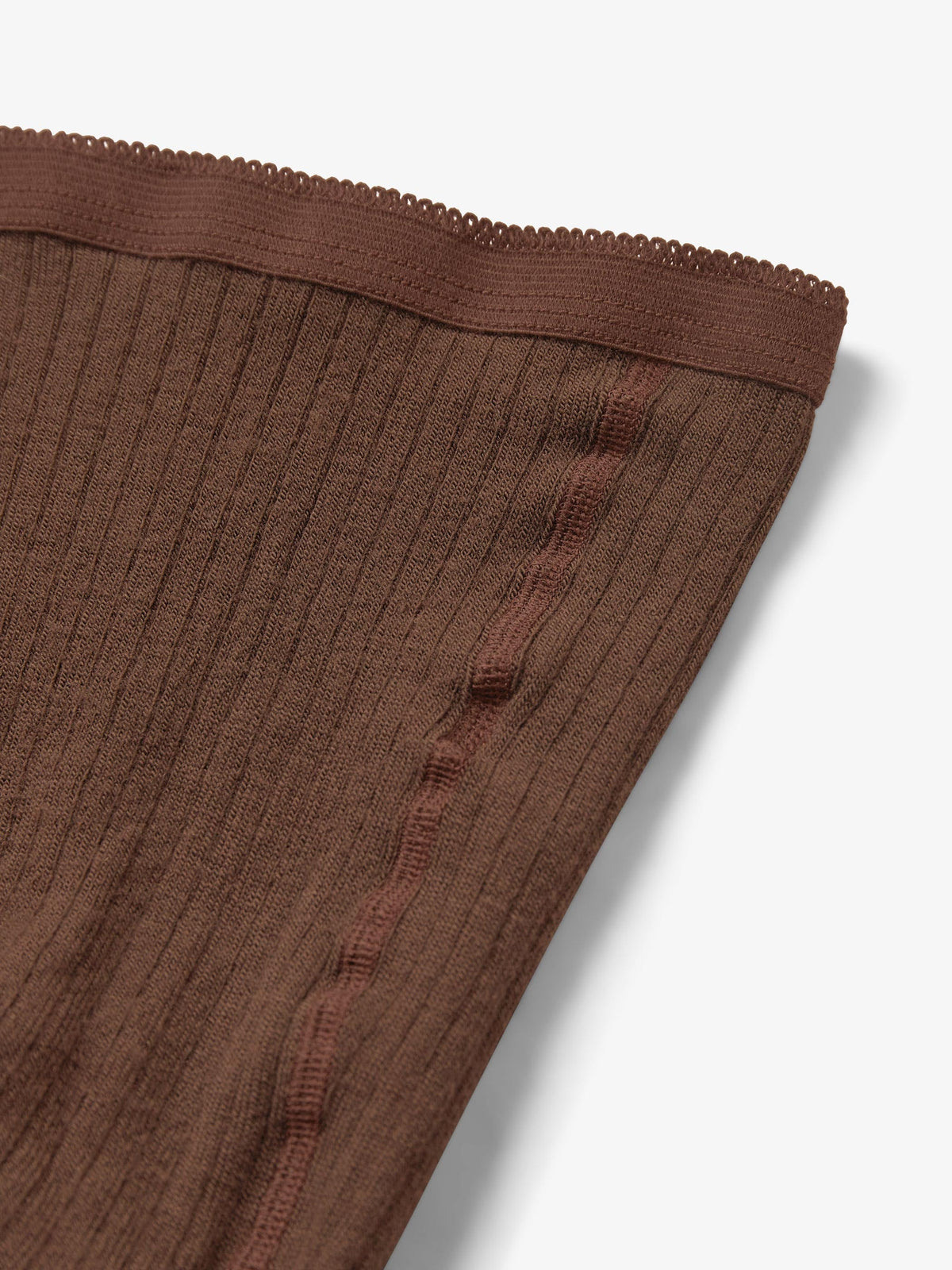 MP Ribstrikkede strømpebukser i uld - All - Light Brown | 101719 MP 128