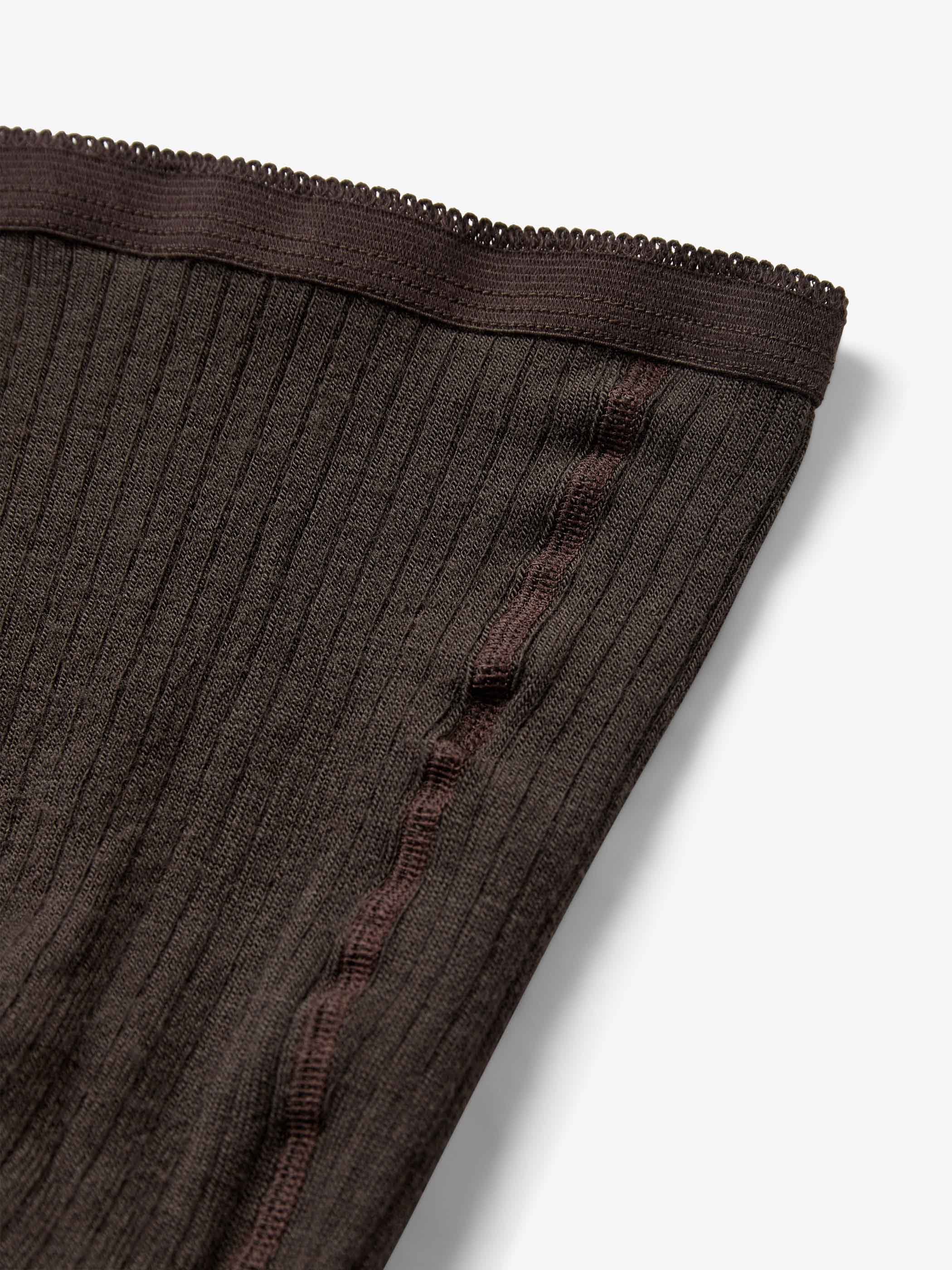 MP Ribstrikkede strømpebukser i uld - All - Dark Brown | 101718 MP 128