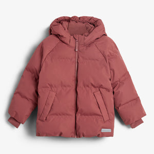 Pufferjakke til vinter - Kids - Dark Rose