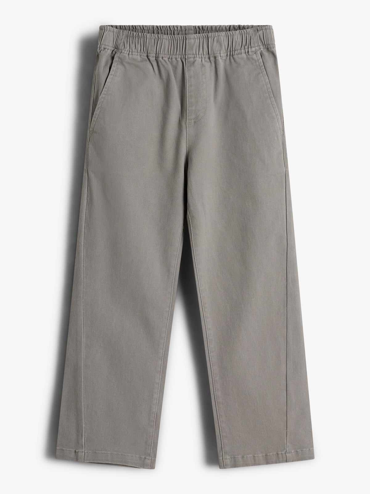 Relaxed pull-on-chinos - Kids - Grey