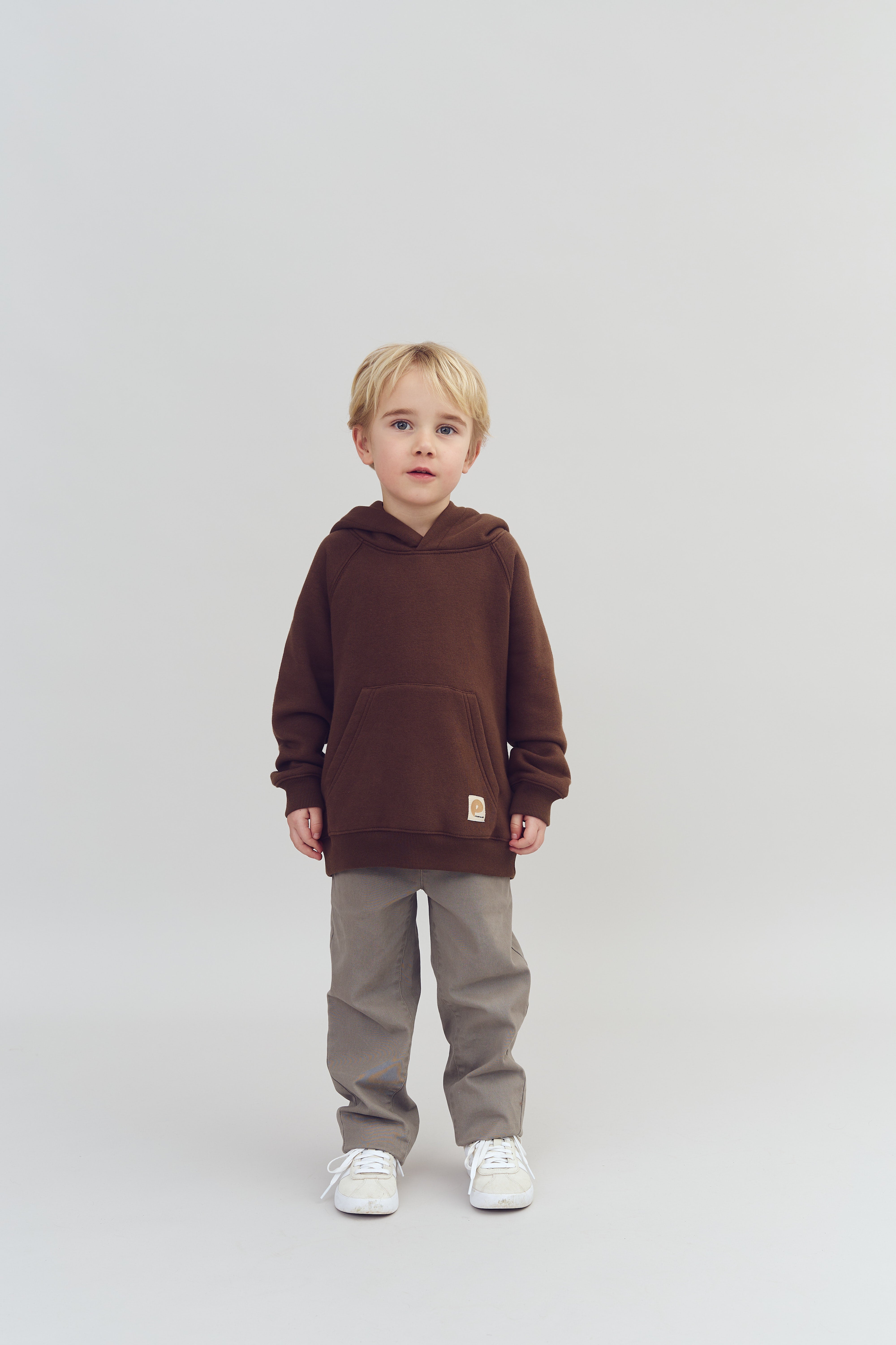 Relaxed pull-on-chinos - Kids - Grey