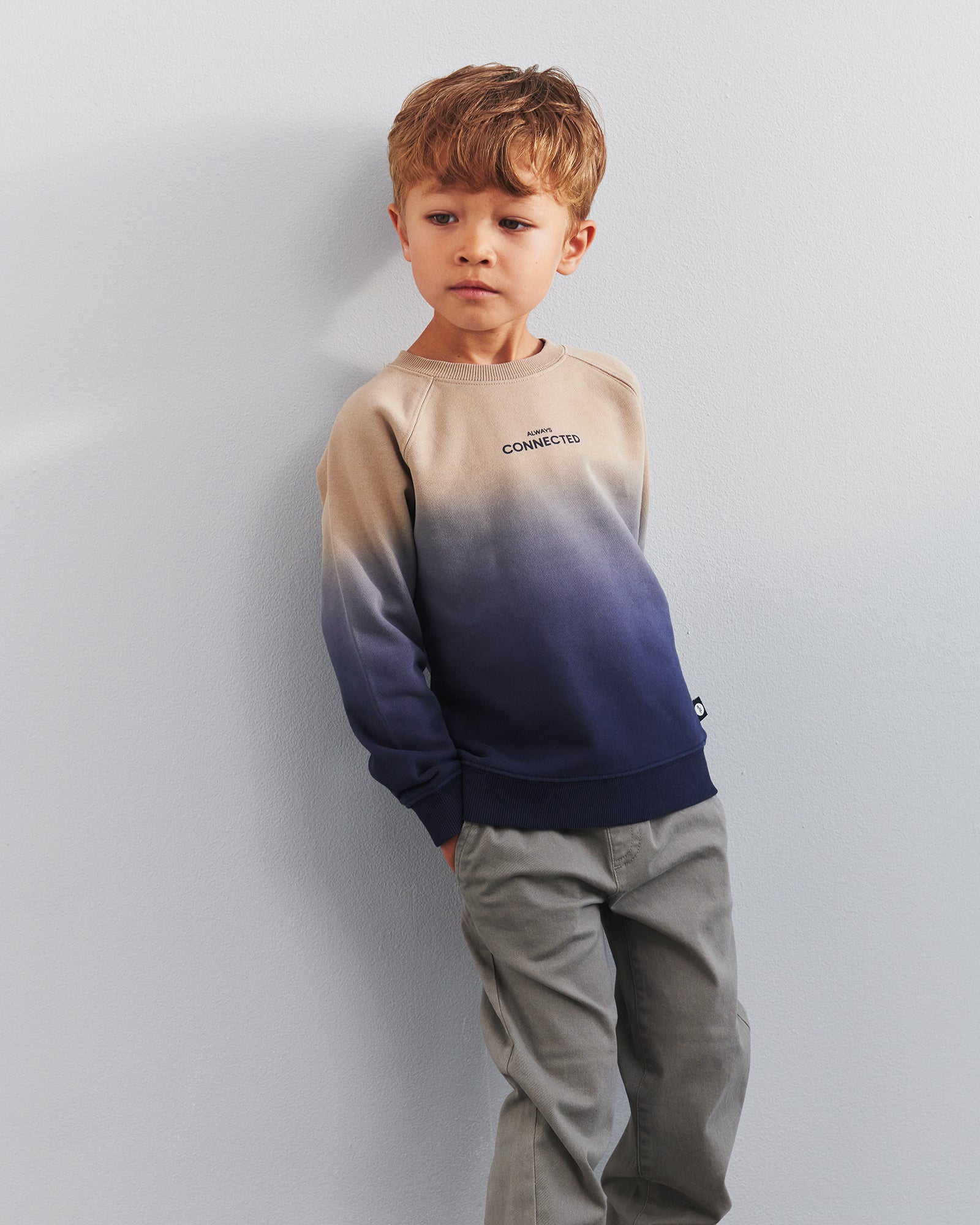 Relaxed pull-on-chinos - Kids - Grey