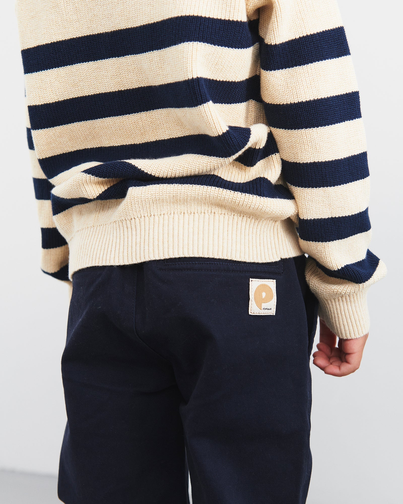 Relaxed pull-on-chinos - Kids - Navy