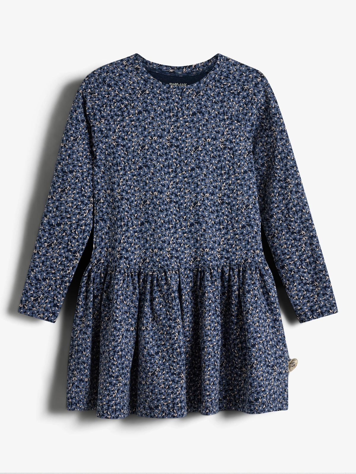 Jersey-kjole med ditsy-print - Kids - Blue