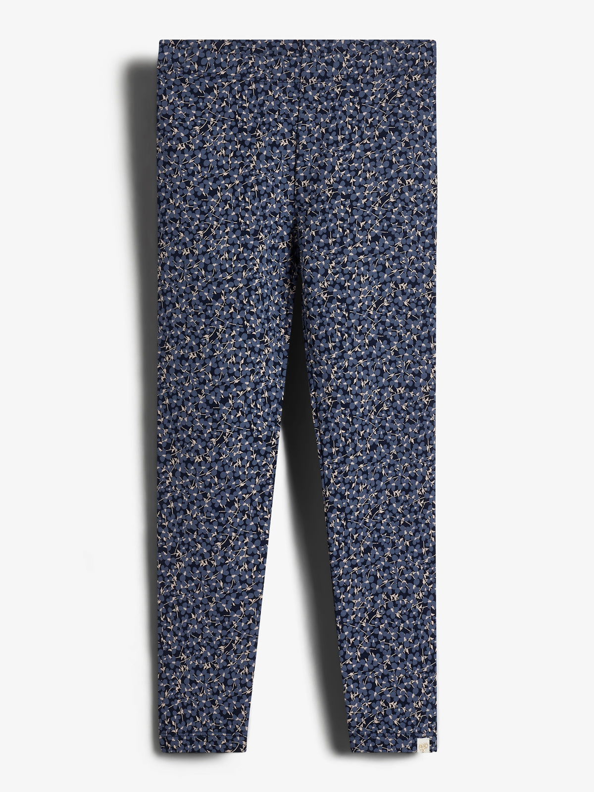 Jersey-leggings m. ditsy-print - Kids - Blue