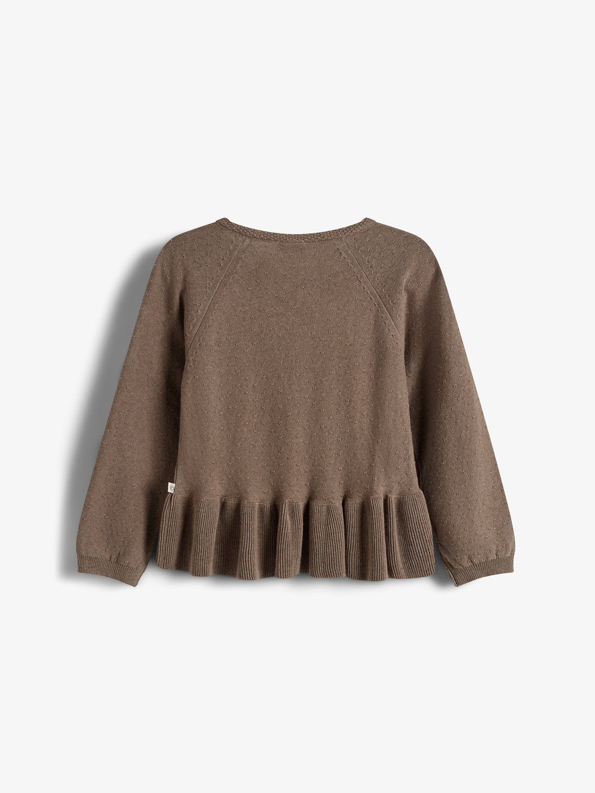Tunika i bomuldsstrik - Kids - Brown Melange