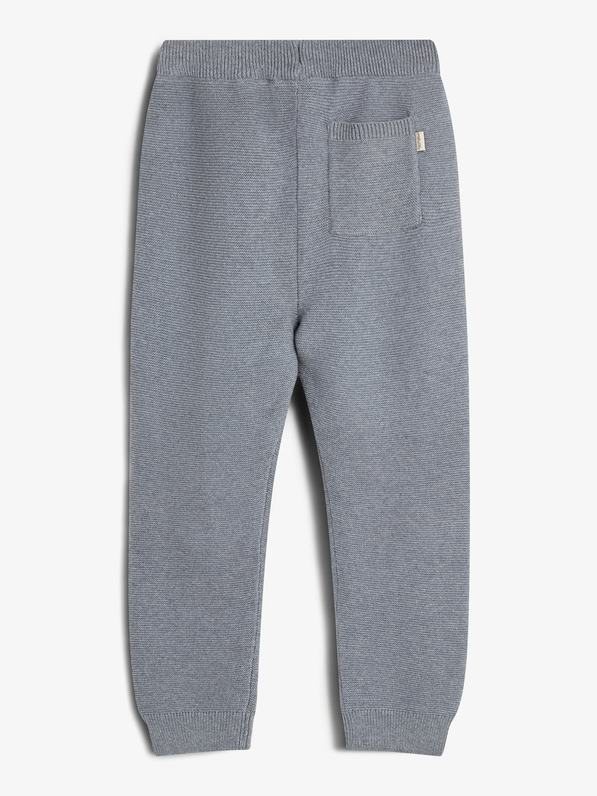Bomuldsbukser i perlestrik - Kids - Blue Melange