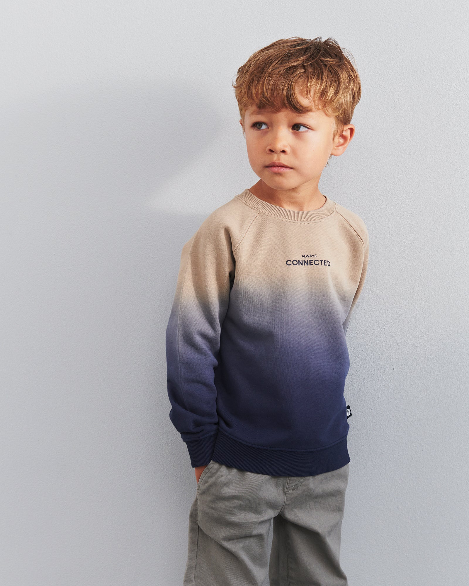 Dip-dye sweatshirt - Kids - Blue