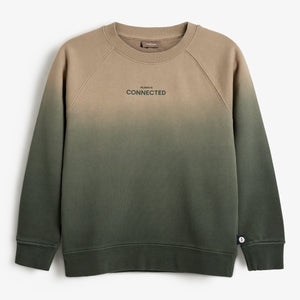 Dip-dye sweatshirt - Kids - Green