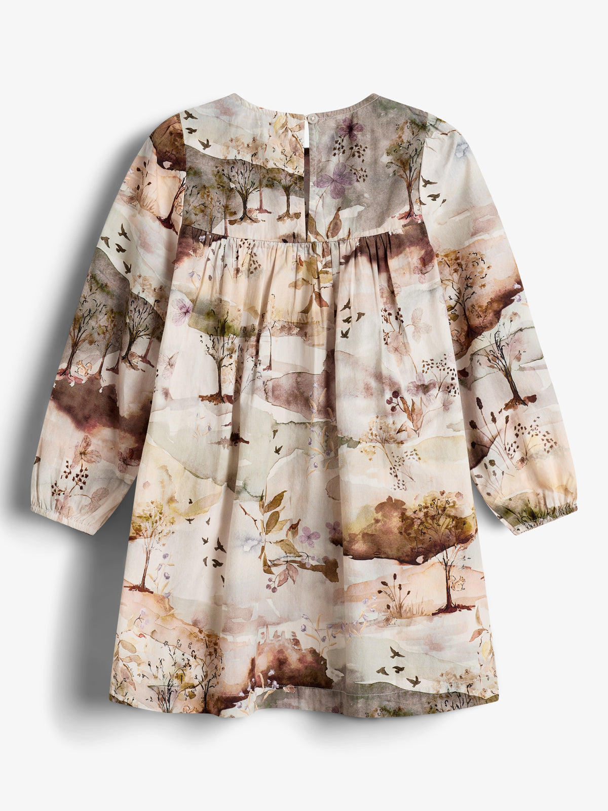 Poplin-kjole med landskabeligt print - Kids - Moonlight/Purple