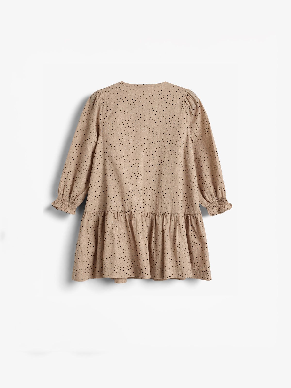 Bomuldskjole m. mikroprikker - Kids - Moonlight