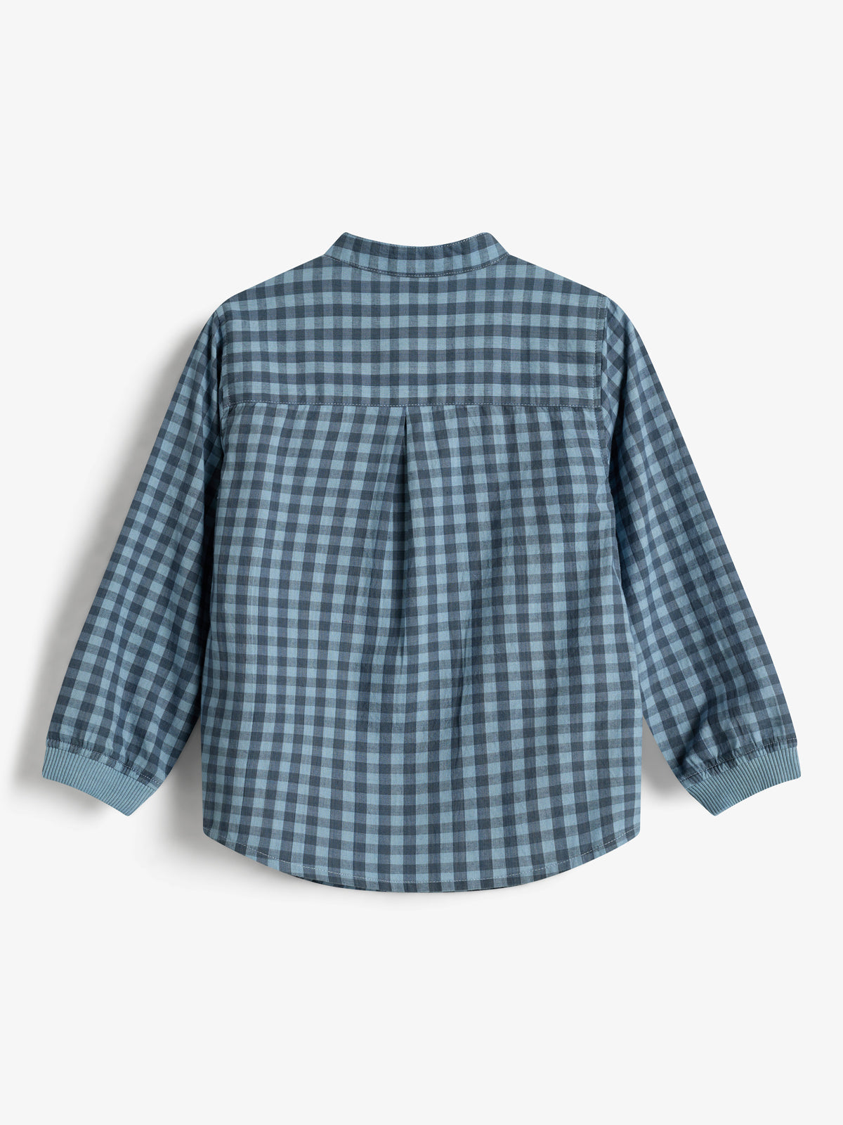 Micro Gingham-skjorte i bomuld - Kids - Blue