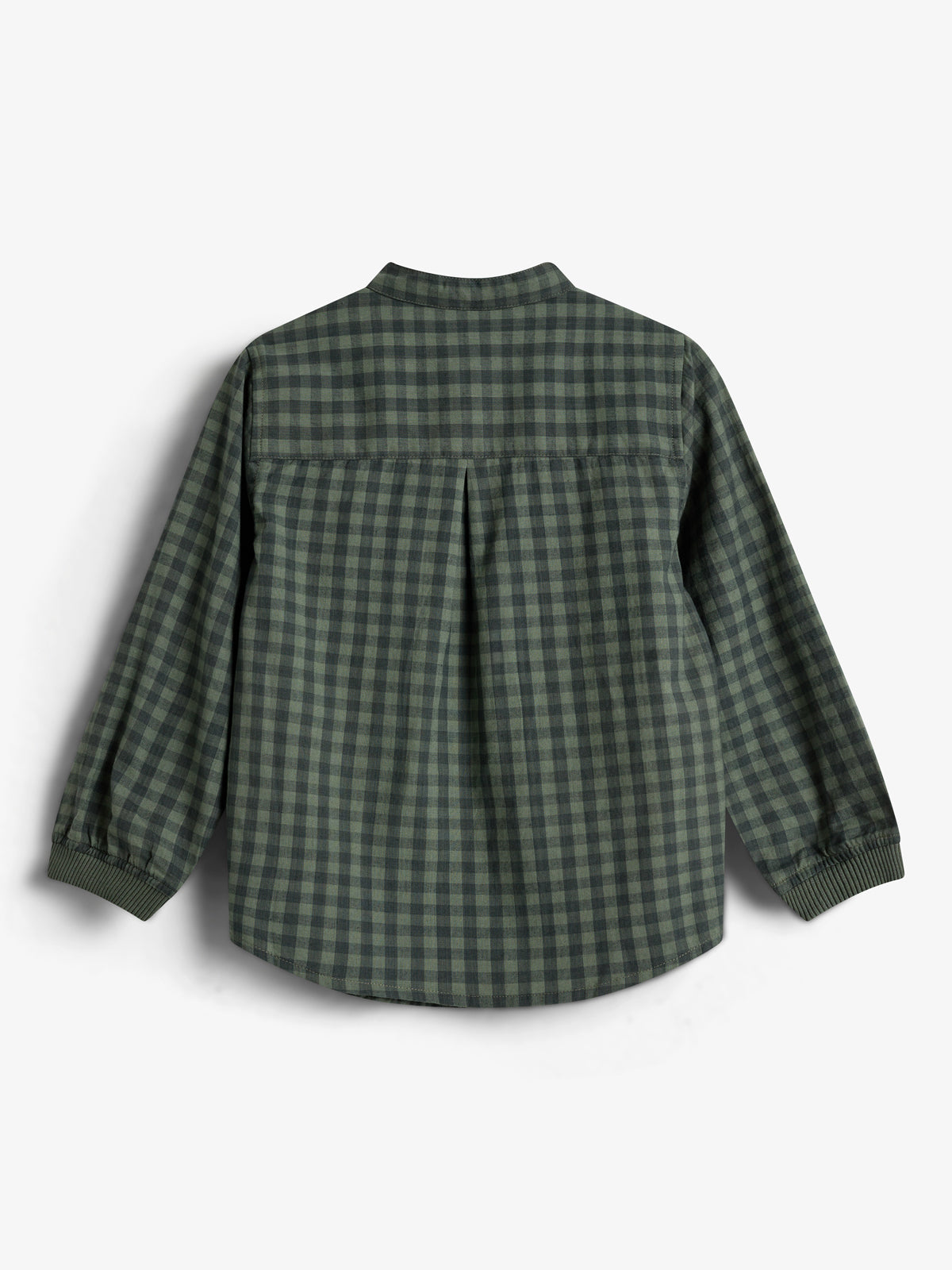 Micro Gingham-skjorte i bomuld - Kids - Green