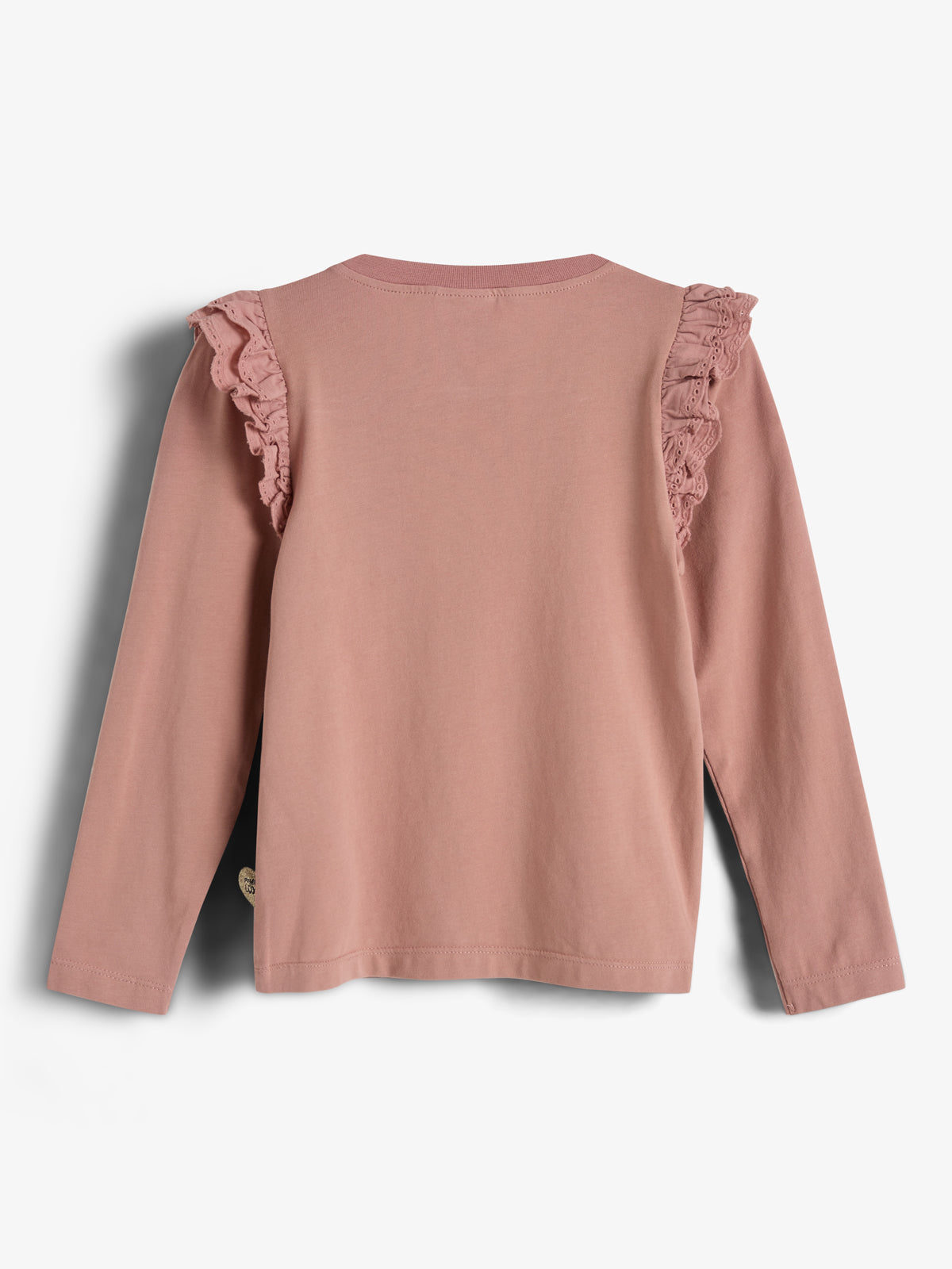 Jerseybluse med flæseærmer - Kids - Dusty Rose