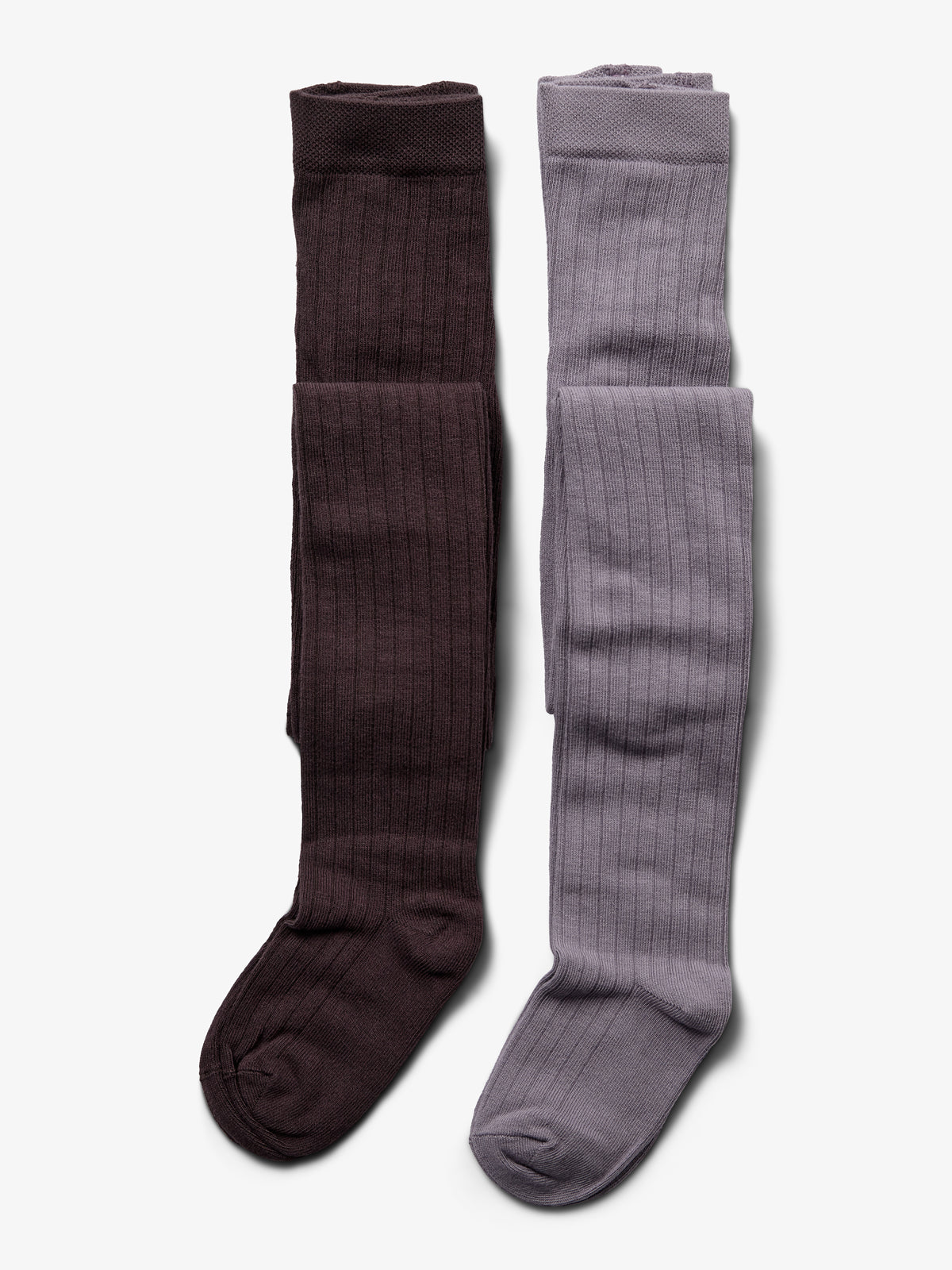 Strømpebukser 2-pak - Kids - Dusty Purple/Dark Purple