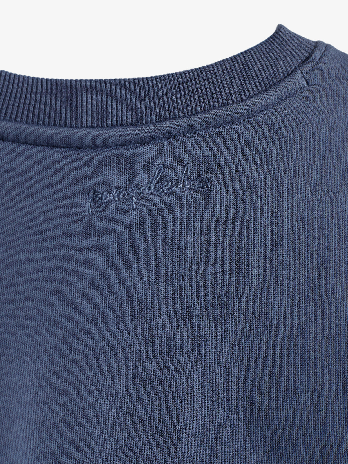 Sweatshirt med buet kant - Kids - Vintage Blue