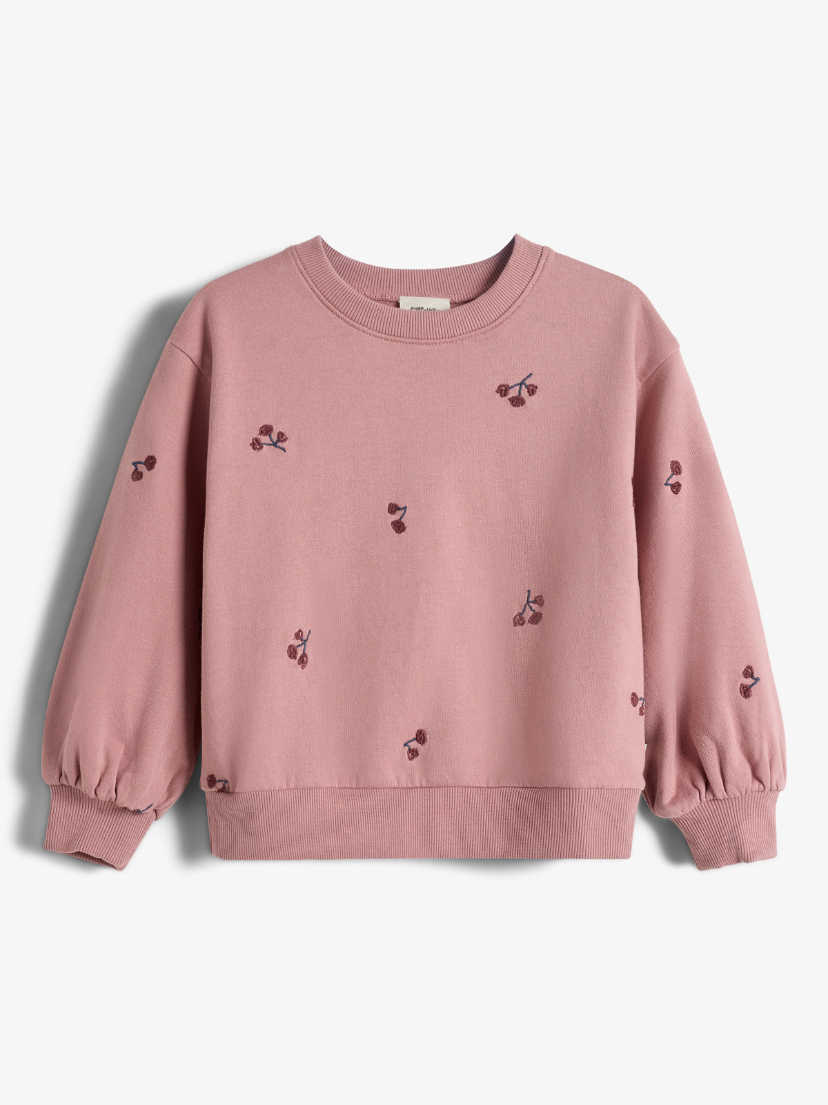 Sweatshirt m. broderi - Kids - Dusty Rose