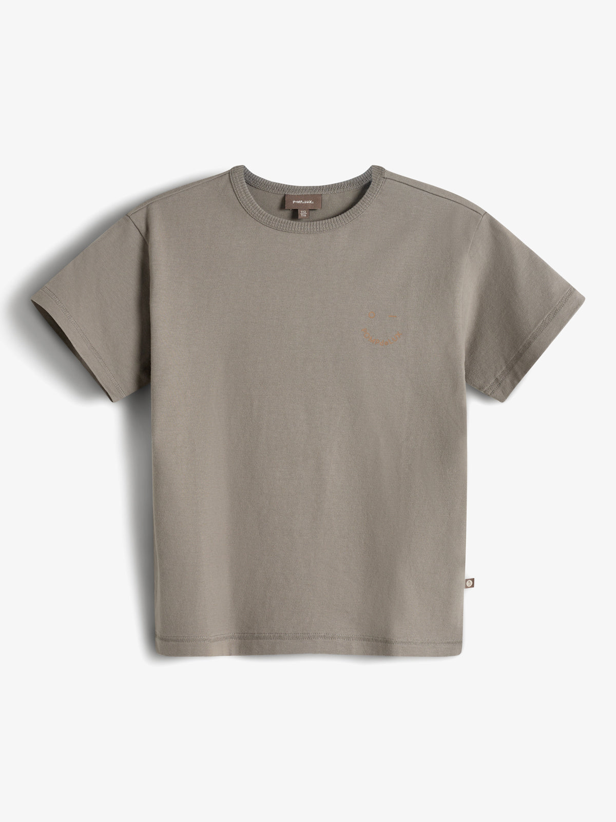 Kortærmet T-shirt med tryk på ryggen - Kids - Grey