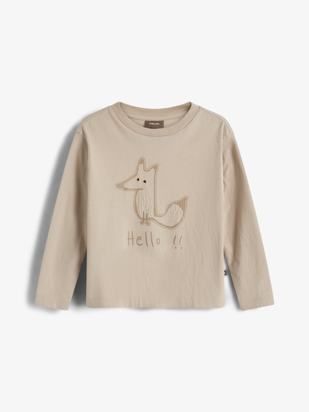 Foxie langærmet T-shirt - Kids - Beige