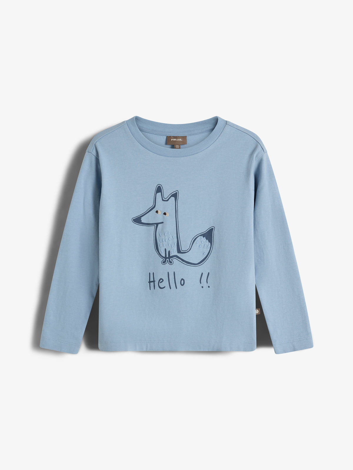 Foxie langærmet T-shirt - Kids - Blue