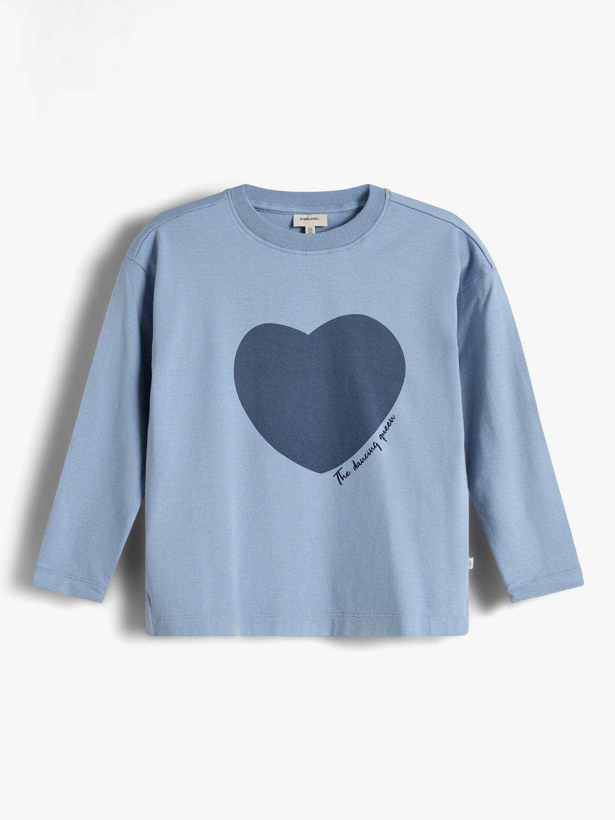 Langærmet T-shirt med hjerte - Kids - Blue