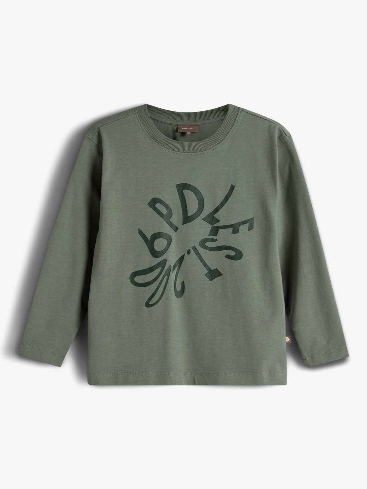 Warp Text langærmet T-shirt - Kids - Green