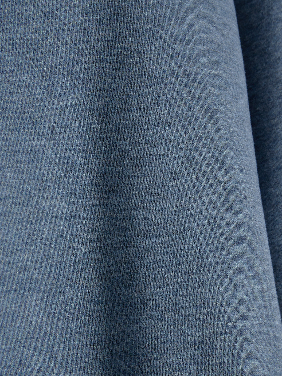 Bluse med Pierrot-krave i plysjersey - Kids - Blue Melange