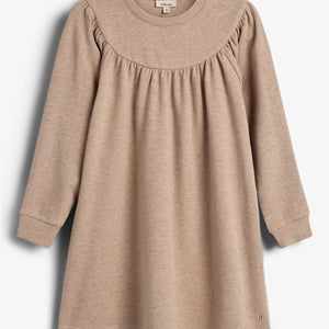 Kjole i plysjersey - Kids - Beige Melange