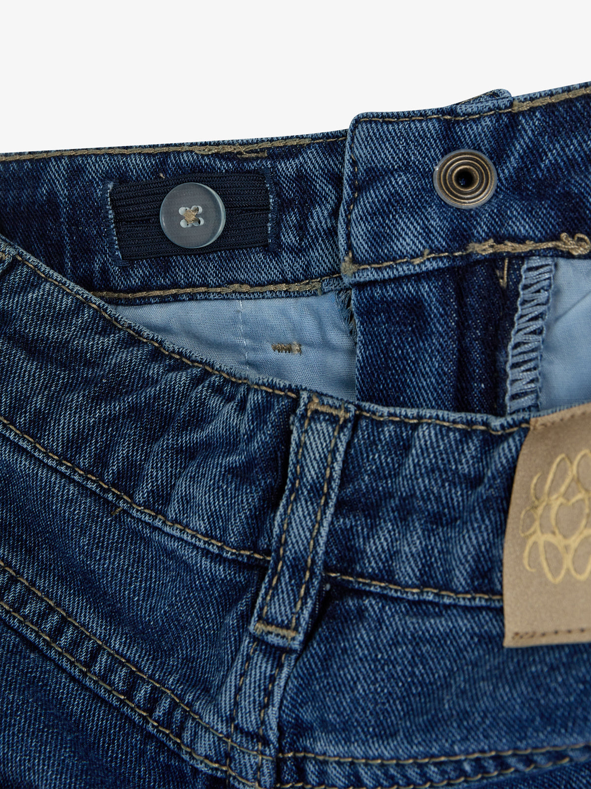 Jeans med brede ben - Kids - Dark Blue Denim